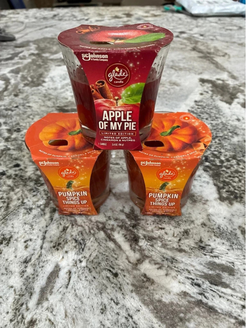 Glade Fall Candles set of 3